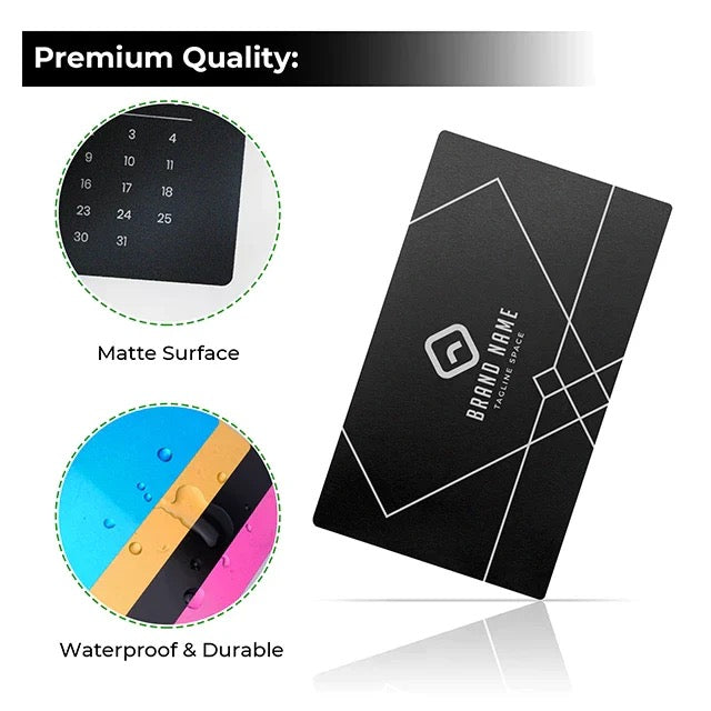 Premium Aluminum Business Cards